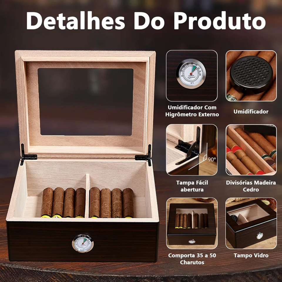 umidor de charutos caixa de charutos