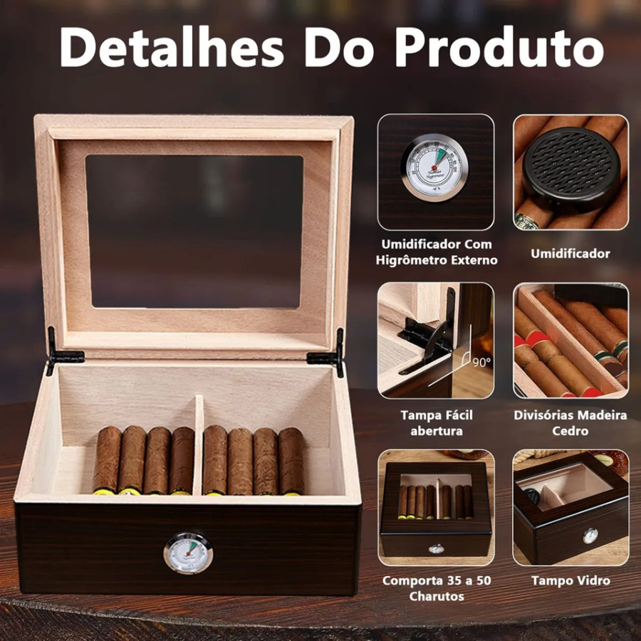 umidor de charutos caixa de charutos